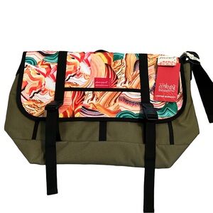 FP MOVEMENT by Free People x Manhattan Portage Kaleidoscope Messenger Bag NWT